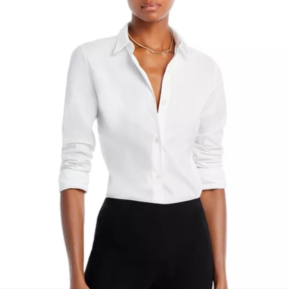 NWT THEORY 2023 Women’s “Tenia” Button Down Shirt/Blouse - Picture 1 of 9